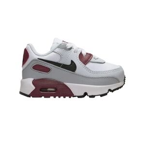 Nike Air Max kids 90 Leather TD 'White Dark Team Red